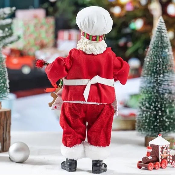 Santa Baking Gingerbread Christmas Decor - Picture 2 of 5